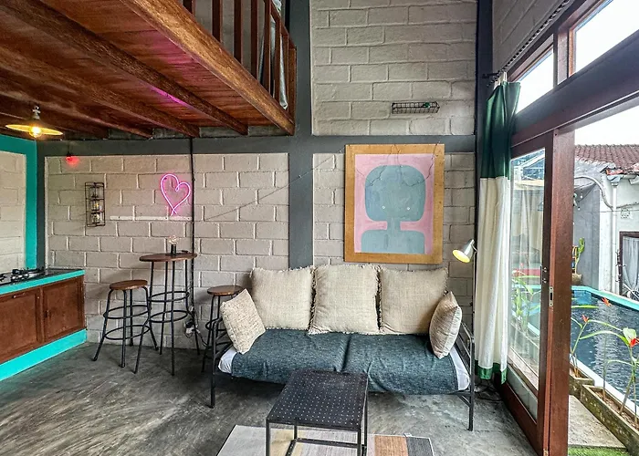 1br Mezzanine Loft With Shared Pool, Fitness And Private Kitchen In アパート